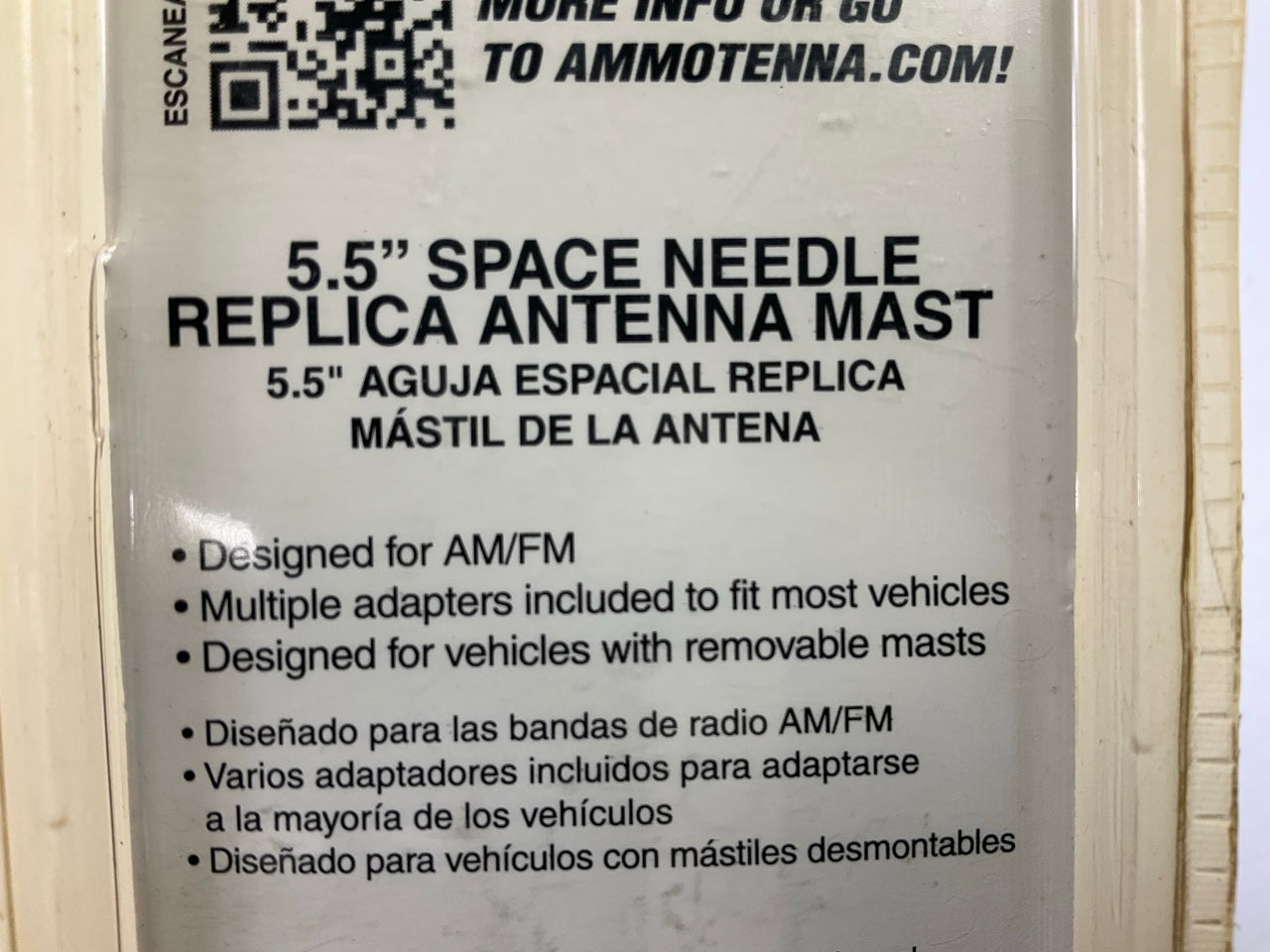 Metra ST-005 Spacetenna 6'' Replacement Antenna Mast Black, Needle Style