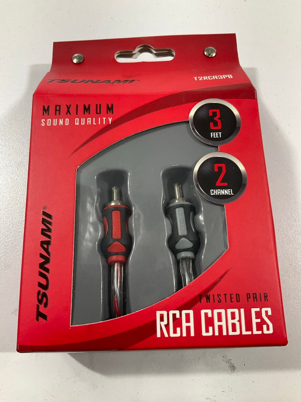 Metra T2RCA3PB 3' Two Channel Premium Stereo RCA Cables, 3 Feet