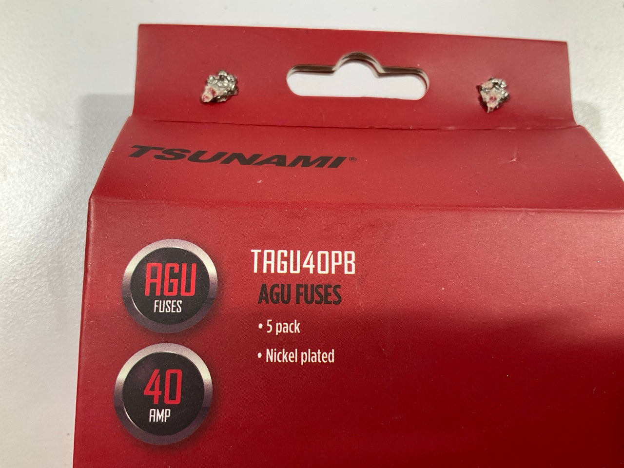 Metra TAGU40PB Tsunami 40 Amp AGU Glass Fuses, 40 Amps, For Car Audio, 5 / PACK