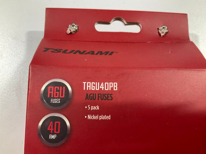 Metra TAGU40PB Tsunami 40 Amp AGU Glass Fuses, 40 Amps, For Car Audio, 5 / PACK