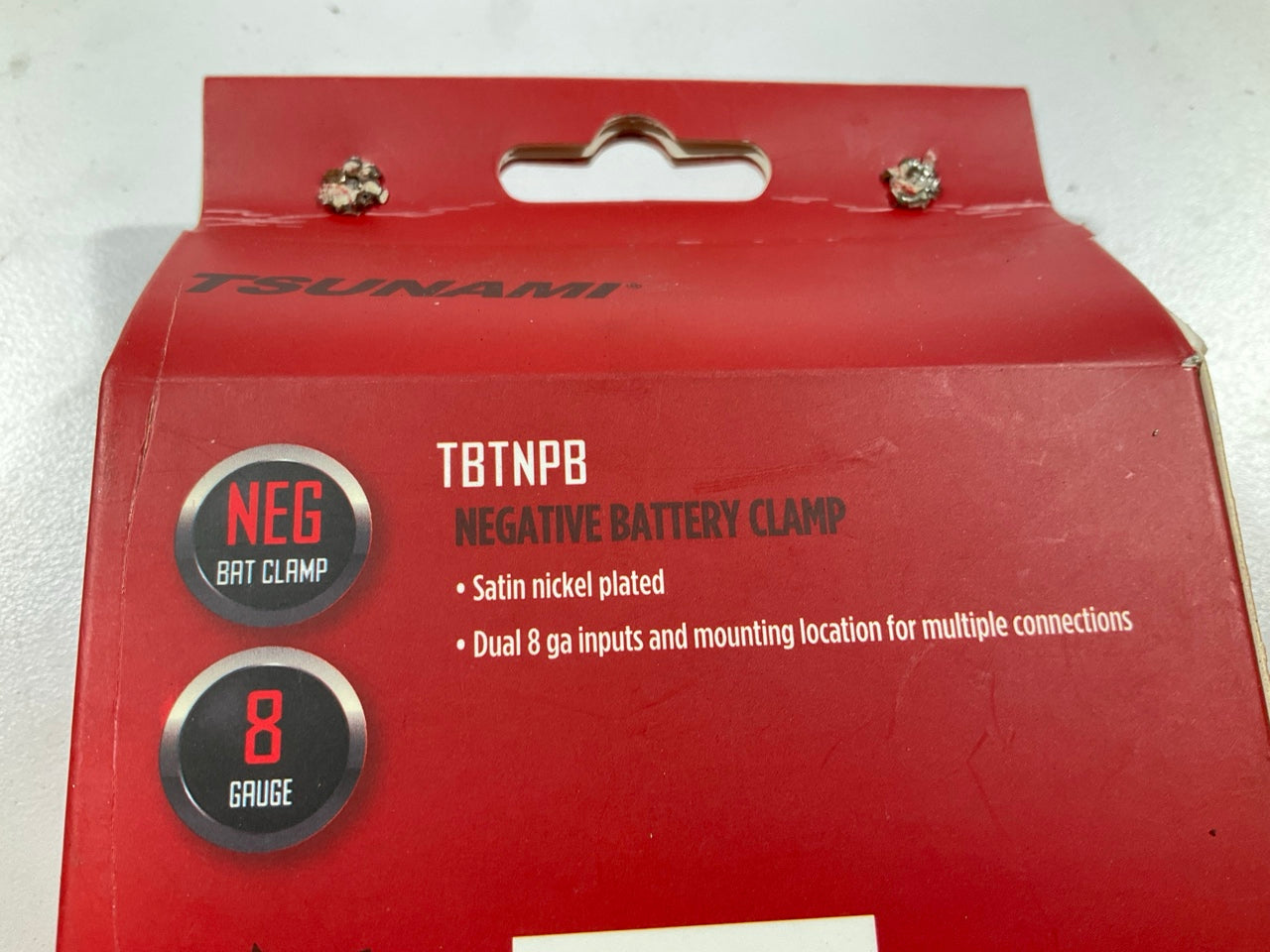 Metra TBTNPB Negative Terminal Battery Clamp Connector - Dual 8 Gauge