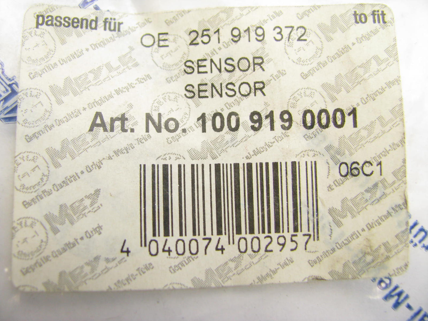 Meyle Products 251919372 Engine Coolant Level Sensor - 1009190001