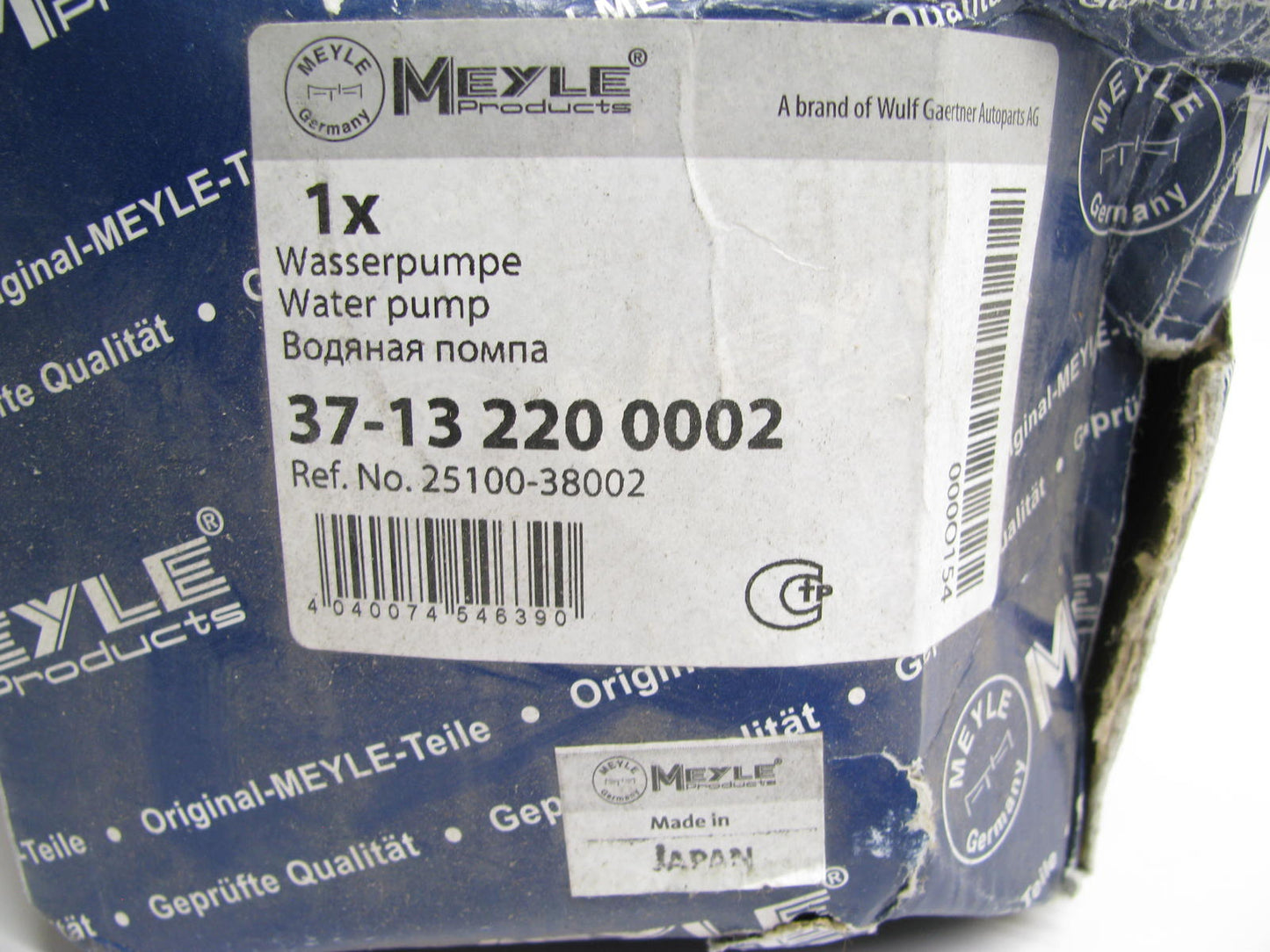 Meyle Products 37-13-220-0002 Water Pump For 2001-2004 Hyundai 2.4L-L4