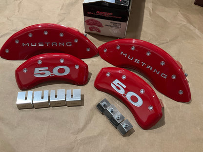 MGP 10198SM50RD RED Disc Brake Caliper Covers For 2010-2014 Ford Mustang GT