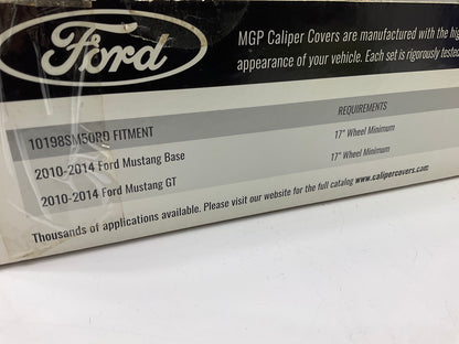 MGP 10198SM50RD RED Disc Brake Caliper Covers For 2010-2014 Ford Mustang GT