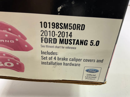 MGP 10198SM50RD RED Disc Brake Caliper Covers For 2010-2014 Ford Mustang GT