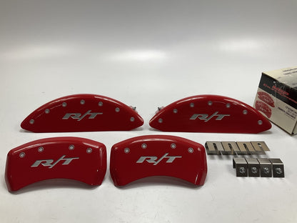 MGP Caliper Covers 12162SRT1RD Red Silver RT1-Truck For 11-16 Charger/Challenger