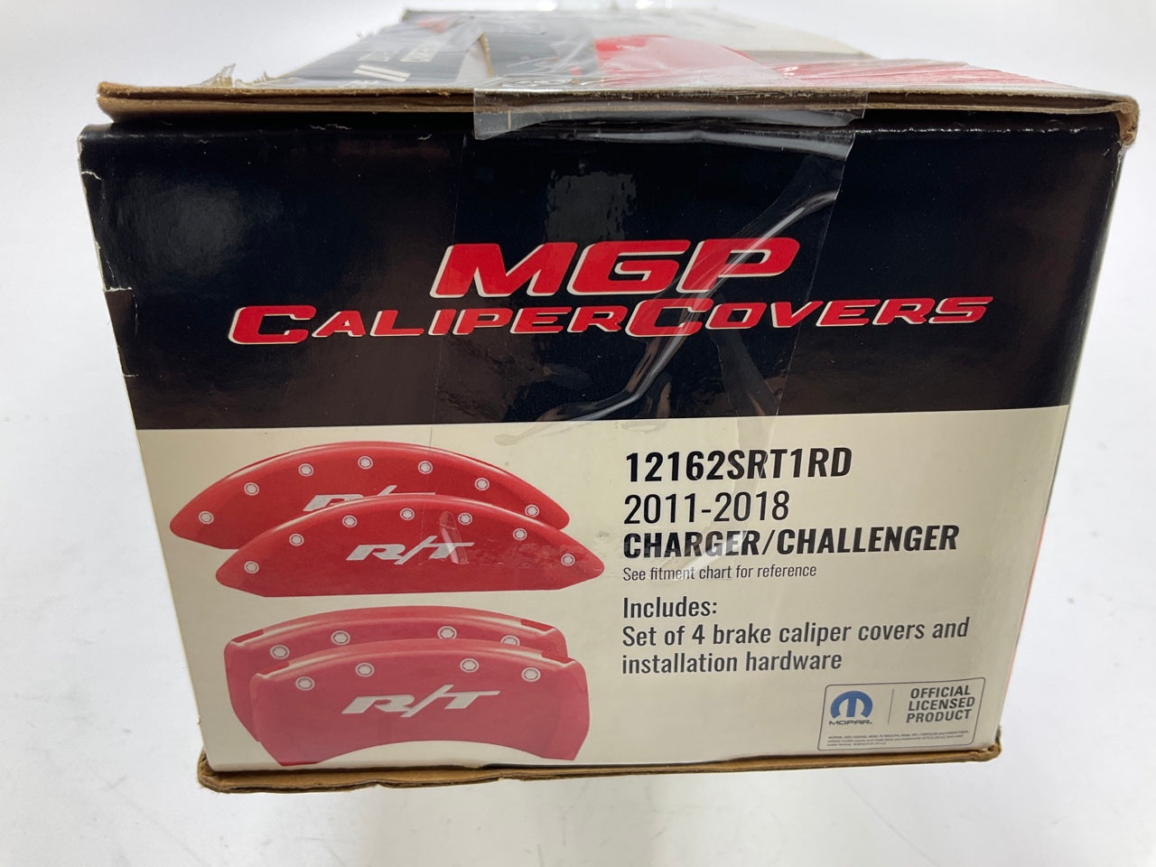 MGP Caliper Covers 12162SRT1RD Red Silver RT1-Truck For 11-16 Charger/Challenger