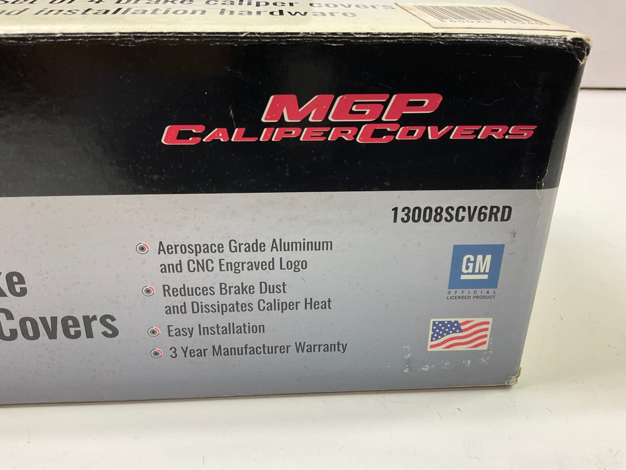 MGP 13008SCV6RD Red Caliper Covers Set, Front & Rear For 2005-2013 Corvette C6