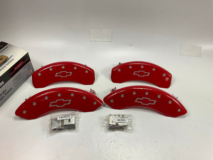 MGP 14005SBOWRD RED Disc Brake Caliper Covers 2014-2018 Chevrolet Silverado 1500