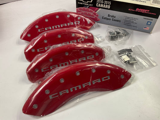 MGP 14033SCA5RD RED Billet Aluminum Brake Caliper Covers 10-15 Camaro V6 ONLY