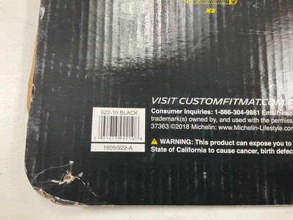 Michelin 922-10 Trim-to-fit Black Carpet Floor Mats, 4-Piece Set (front & Rear)