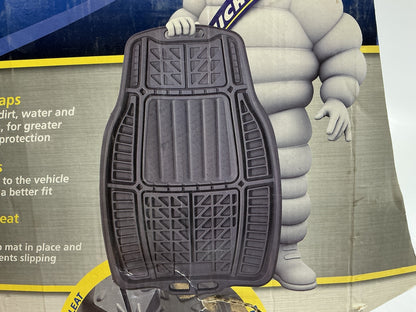 (2) Compact Work Truck Rubber Floor Liner Mats Heavy Duty Rubber - 28''x18-1/2''