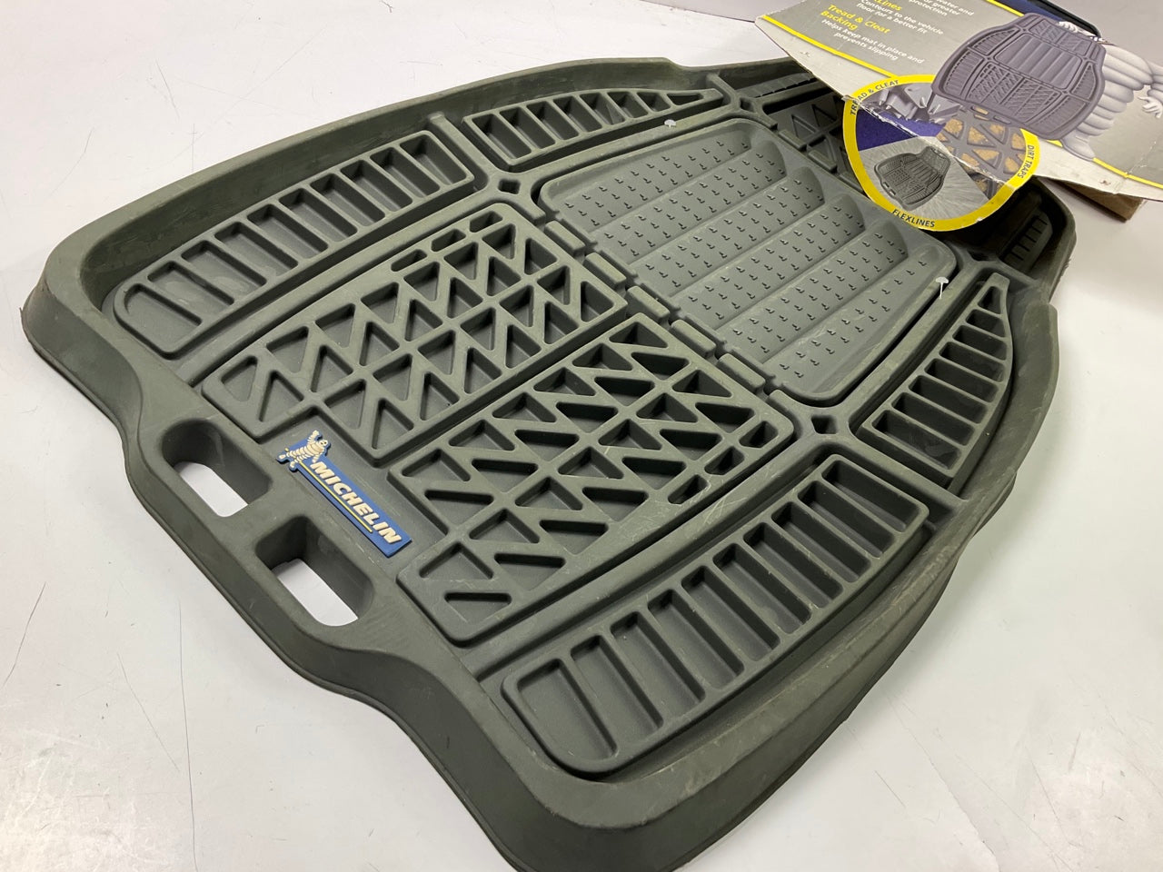 Compact Work Truck Rubber Floor Liner Mat - Heavy Duty Rubber - 28'' X 18-1/2''