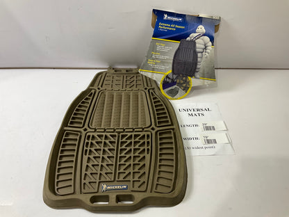 1 PIECE - Michelin 950-54 Deep-Tray Rubber Floor Mat, Tan 28''x19'' Size