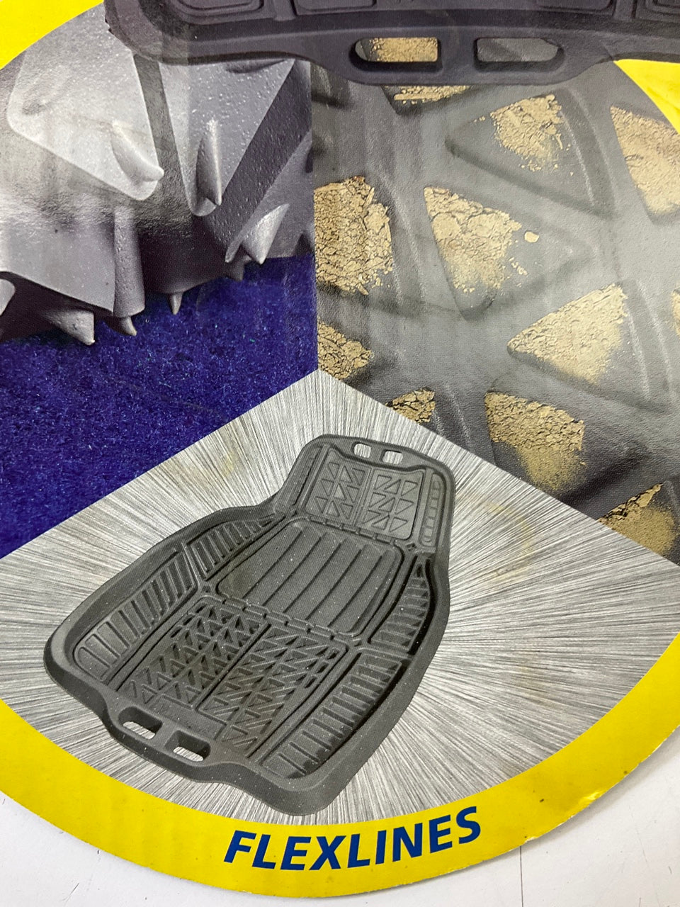 1 PIECE - Michelin 950-54 Deep-Tray Rubber Floor Mat, Tan 28''x19'' Size