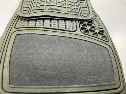 Michelin 994-44 Heavy-Duty Gray Floor Mats Set, 4-Piece, Rubber & Carpet