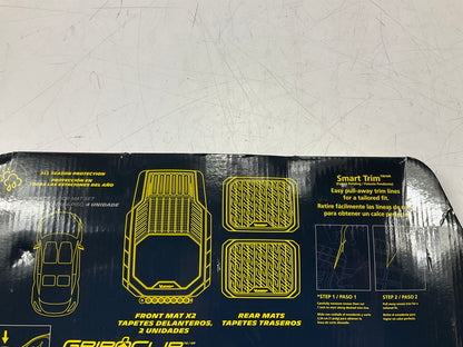 Michelin FL3006B4-2 Cut-To-Fit Heavy Duty Rubber & Carpet Floor Mats, 4-PCs Set