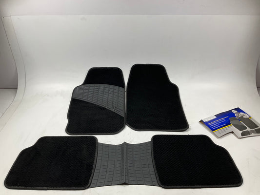 Michelin FL93714-4 UNIVERSAL Front & Rear Black Floor Mat Carpet Set