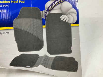 Michelin FL93714-4 UNIVERSAL Front & Rear Black Floor Mat Carpet Set