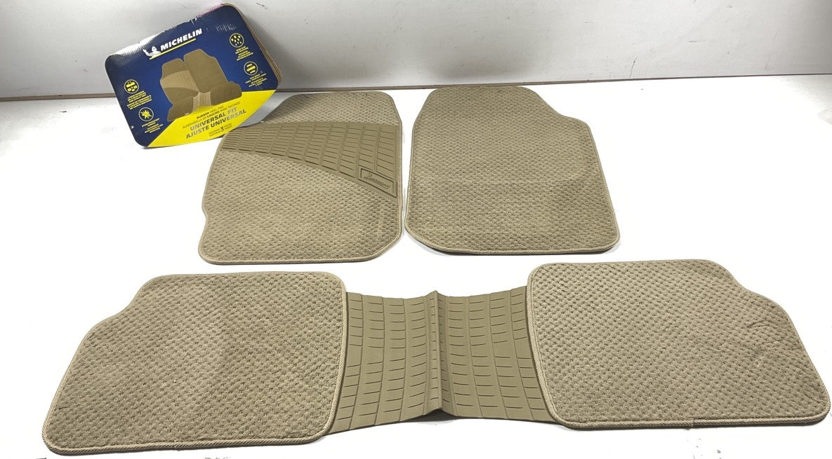 Michelin FL93754 Tan Universal 3-Piece Floor Carpet Mats, Front: 25'' X 16-1/4''