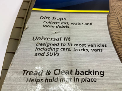Michelin FL97054-4 Premium Universal All Weather Rubber Floor Mats, 4 Pcs, Tan