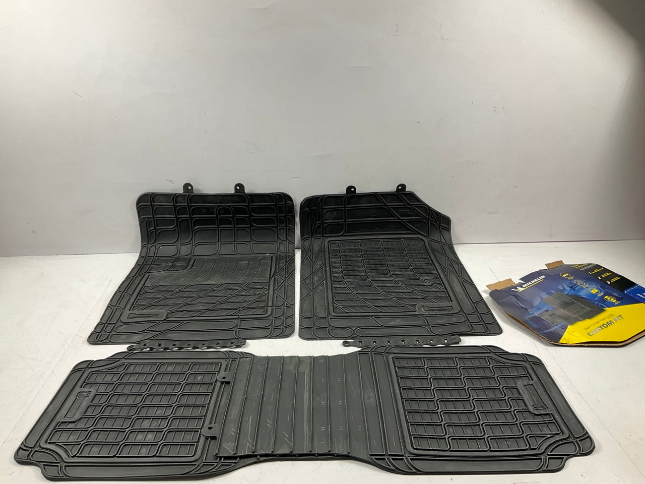 Michelin FL98310-4 Heavy Duty Rubber Floor Mats, 3-Piece, Universal Fit For SUVs