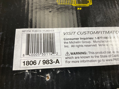 Michelin FL98310-4 Heavy Duty Rubber Floor Mats, 3-Piece, Universal Fit For SUVs