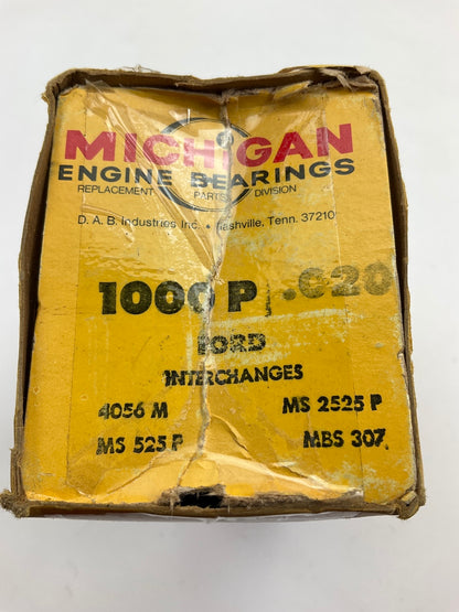Michigan 1000P-020 Engine Main Bearings .020'' 1952-64 Ford 215 223 242 262