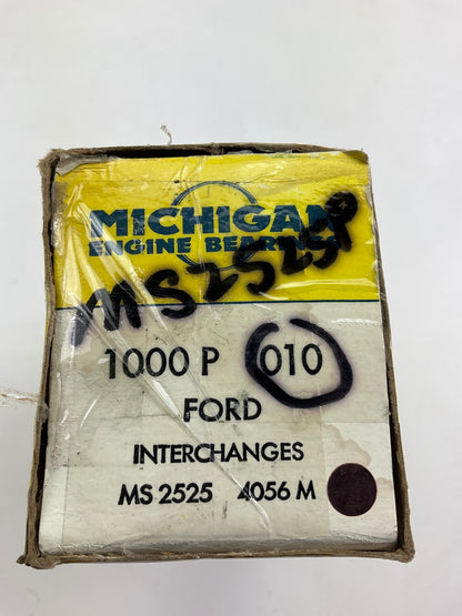 Michigan 1000P010 Engine Main Bearings .010'' 1952-64 Ford 215 223 242 262-L6