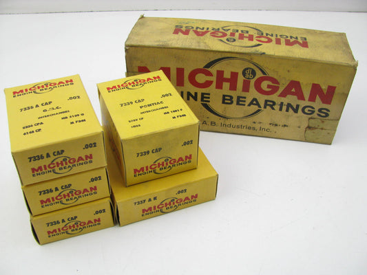 Michigan 1128P-002 Engine Main Bearings .002'' 1961-1963 Pontiac Tempest 194.5