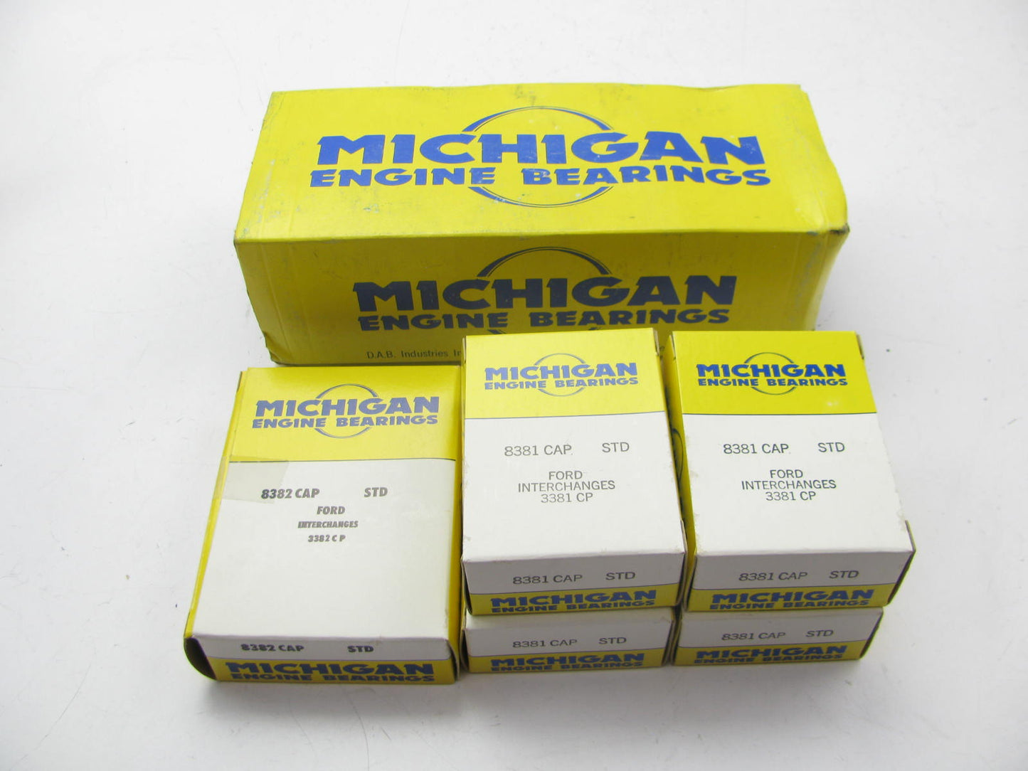 Michigan 1914P Engine Main Bearings - Standard 1969-1976 Ford 351W 351M 400 V8