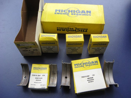 Michigan 2025P Main Bearings STD Size For Chrysler 413 440 RB Big Block V8