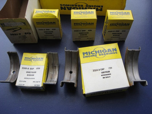 Michigan 2025P Main Bearings STD Size For Chrysler 413 440 RB Big Block V8