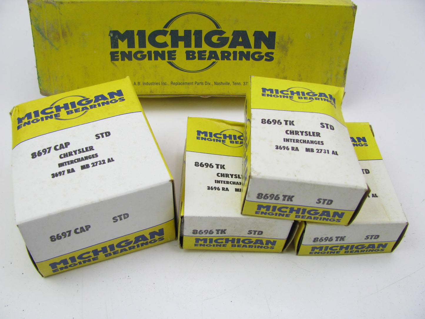 Michigan 2070TK Engine Main Bearings - Standard For 1976-1987 Chrysler 225-L6