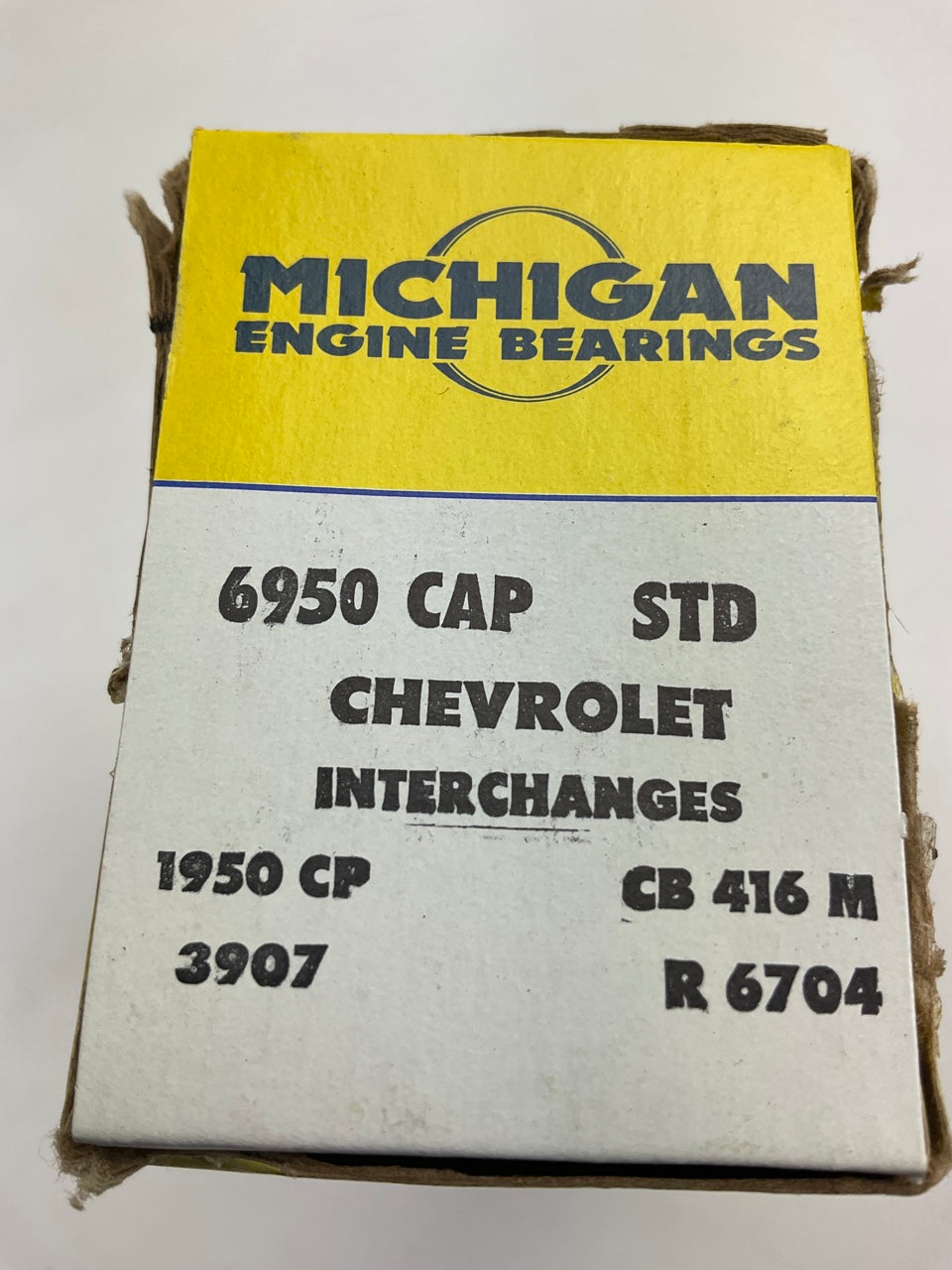 (6) Michigan 6950CAP Connecting Rod Bearings STD 1957-1969 Chevrolet 230 235 261