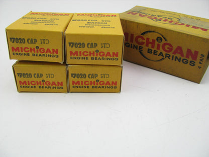 (4) Michigan 7020CAP Connecting Rod Bearings - Standard Size