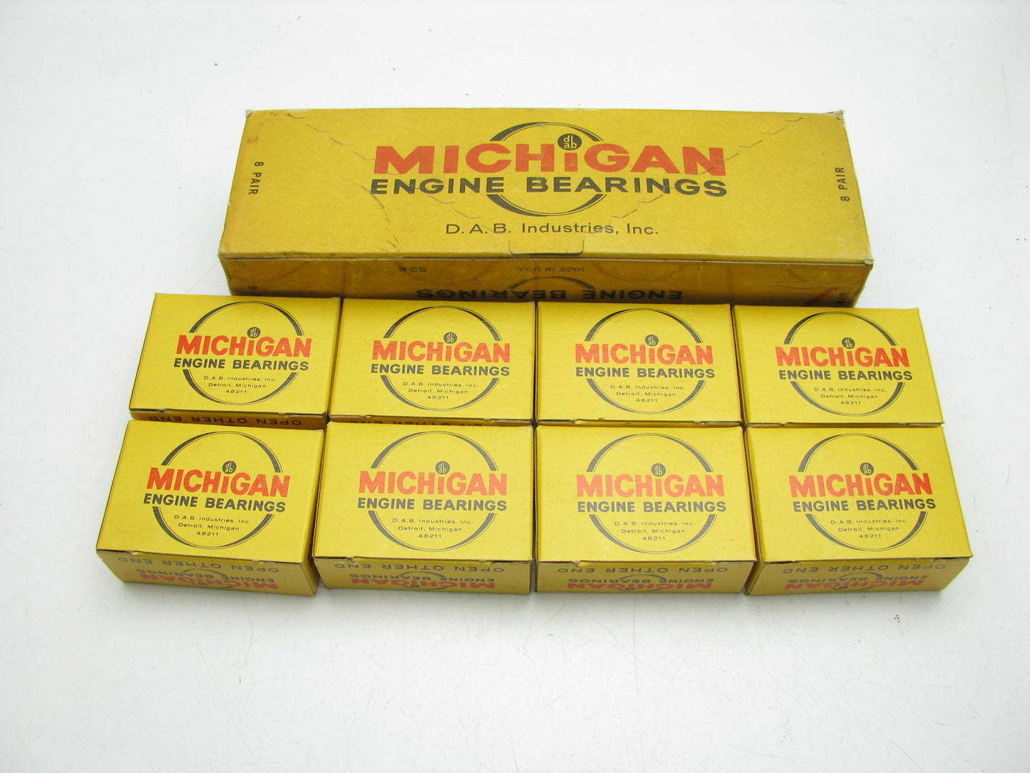 (8) Michigan Engine 7020K-030 Connecting Rod Bearings - .030'' Undersize