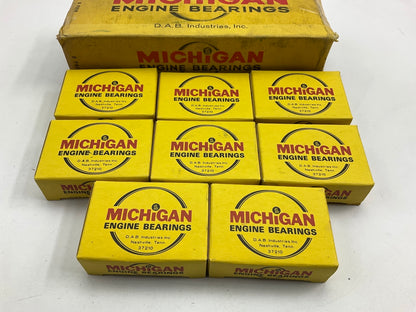 (8) Michigan 7305CAP Engine Main Bearings - Standard 1958-60 Lincoln 430 462-V8