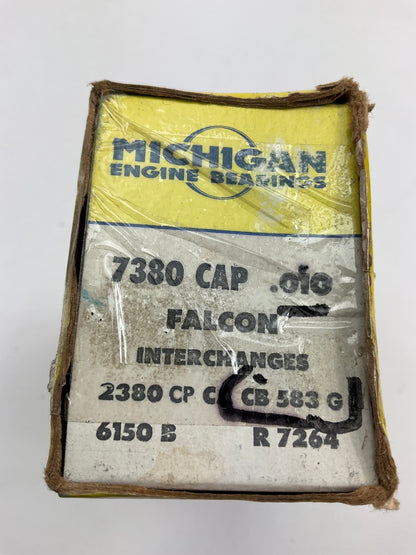 (6) Michigan 7380CAP010 Connecting Rod Bearings .010'' 60-85 Ford 144 170 200 250