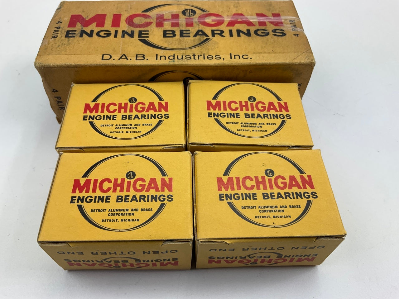 (4) Michigan 7390-030 Connecting Rod Bearings .030'' - Renault 603cc 747cc 845cc