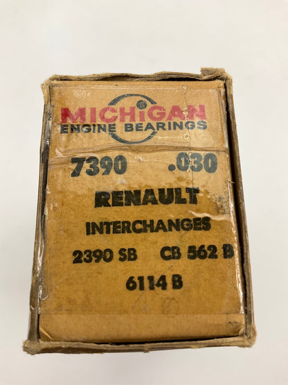 (4) Michigan 7390-030 Connecting Rod Bearings .030'' - Renault 603cc 747cc 845cc