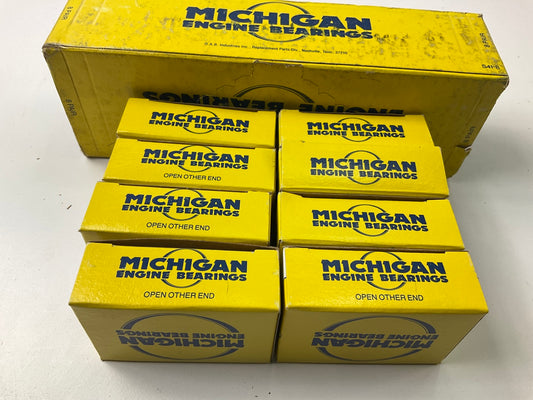 (8) Michigan 7410CAP Connecting Rod Bearings STD 1959-75 IHC 266 304 345 392-V8