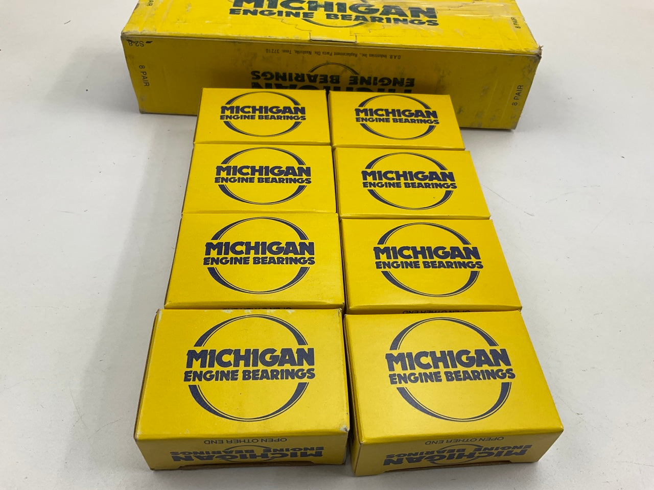 (8) Michigan 7500ACAP Engine Main Bearings - Standard 1975-1980 Pontiac 350-V8