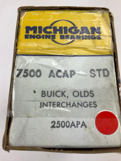 (8) Michigan 7500ACAP Engine Main Bearings - Standard 1975-1980 Pontiac 350-V8