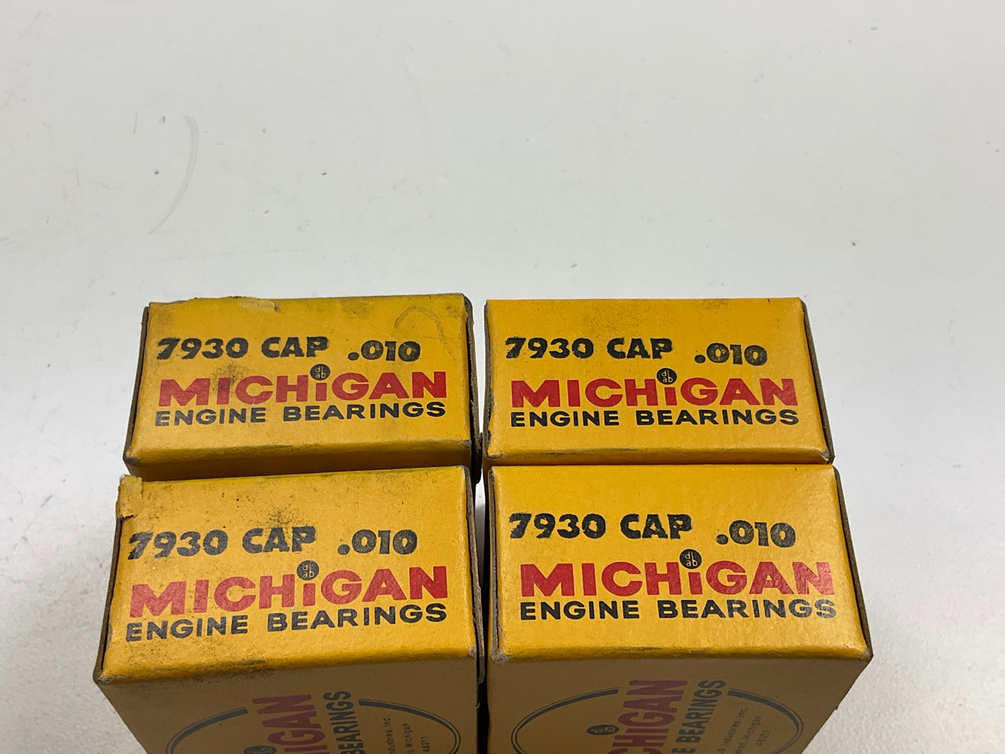 (4) Michigan 7930CAP-010 Connecting Rod Bearings .010'' 1962-91 VW 1.5L 1.6L 2.1L