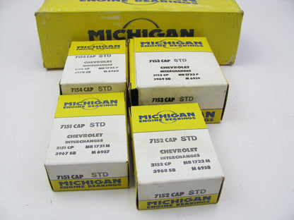 Michigan 860P Main Bearings STD 1956-63 Chevrolet Pontiac 230 235 236 261 270 L6