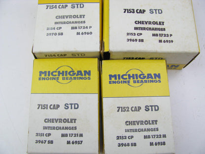 Michigan 860P Main Bearings STD 1956-63 Chevrolet Pontiac 230 235 236 261 270 L6