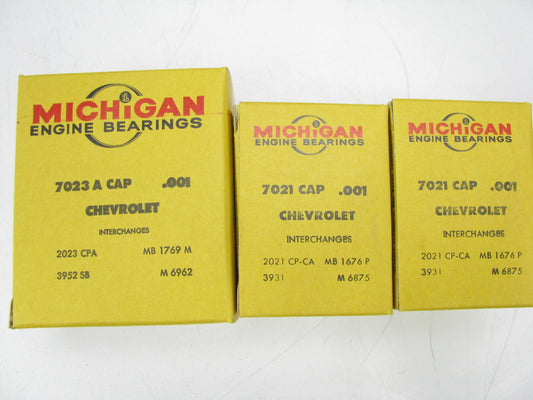 Michigan Engine Bearings 861P-001 Main Bearings .001'' 1955-1956 Chevrolet 265-V8