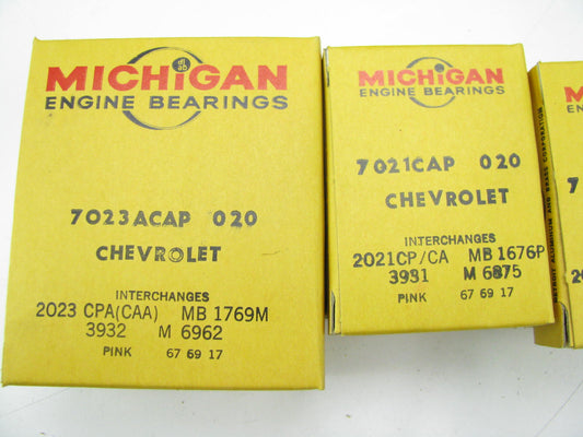 Michigan Engine Bearings 861P-020 Main Bearings .020'' 1955-1956 Chevrolet 265-V8